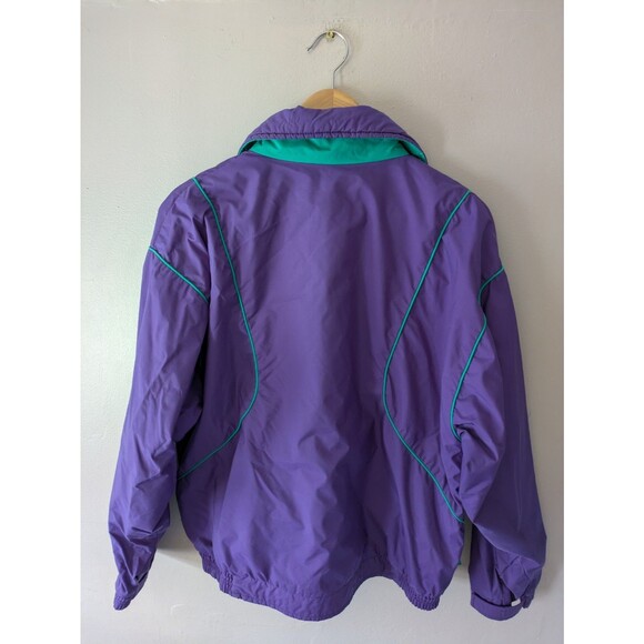 Vintage Woolrich Jacket Womens Medium Purple Green Ski coat, bomber, outer shell - Picture 2 of 5